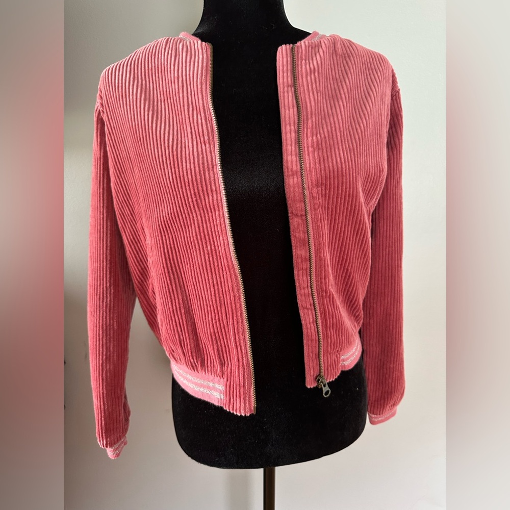Pink Corduroy Kids Jacket‎